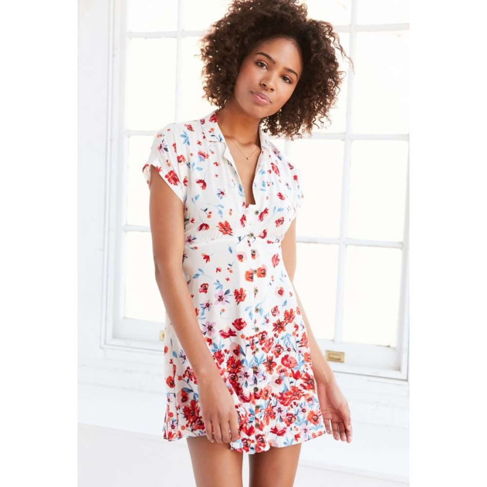 Urban Outfitters Collared Floral Dress